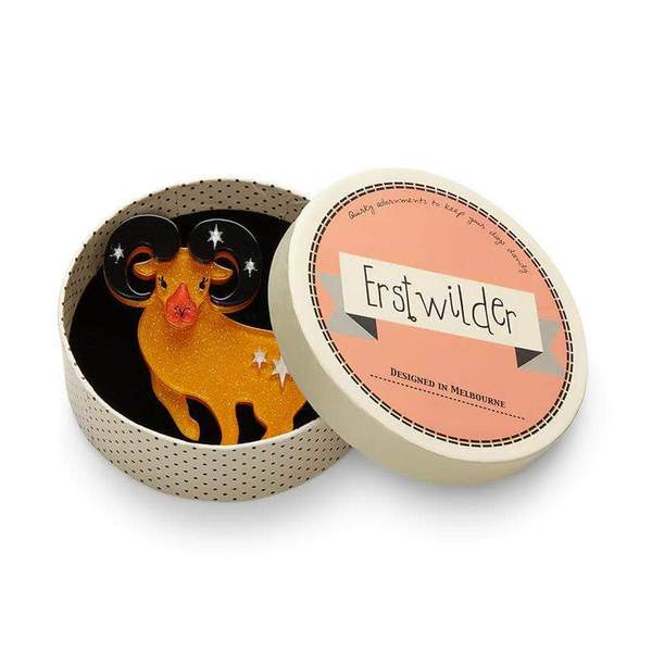 Erstwilder - Aries the Achiever Zodiac Golden Fleece Brooch - Written in the Stars (2018)