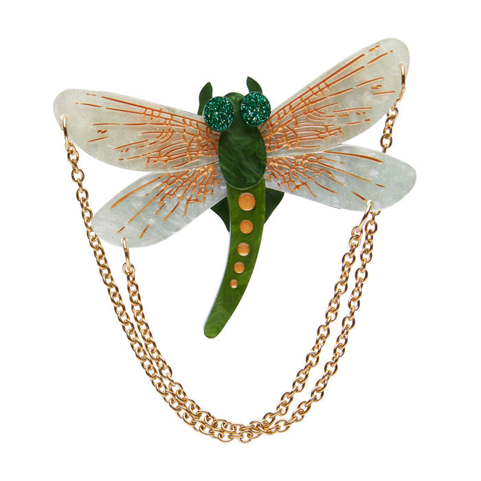 Erstwilder - As The Dragon Flies Brooch (Green) - Insects and Bugs (2020)