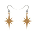 Erstwilder - Atomic Star Glitter Drop Earrings - Gold