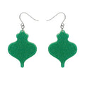 Erstwilder - Baubles Glitter Drop Earrings - Green