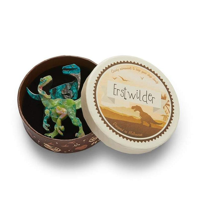 Erstwilder - Blood Raptor Brooch (Green) -  Dinosauria (2021)