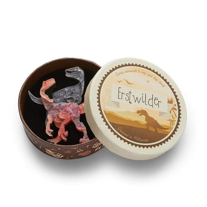 Erstwilder - Blood Raptor Velociraptor Brooch (Red) - Dinosauria (2021)