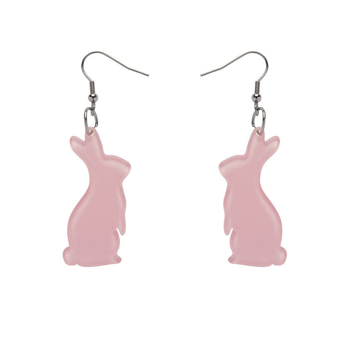 Erstwilder - Bunny Bubble Resin Drop Earrings - Pink
