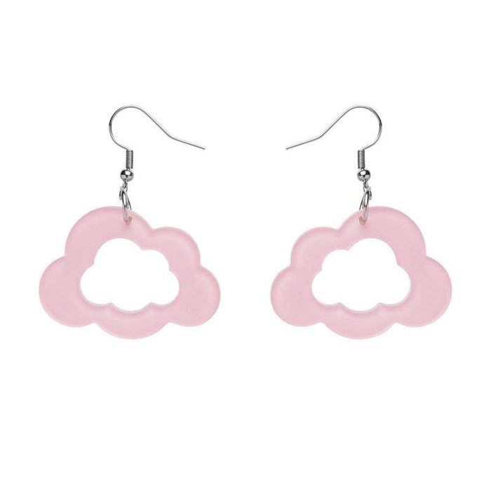 Erstwilder - Cloud Bubble Resin Drop Earrings - Pink