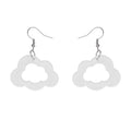 Erstwilder - Cloud Bubble Resin Drop Earrings - White