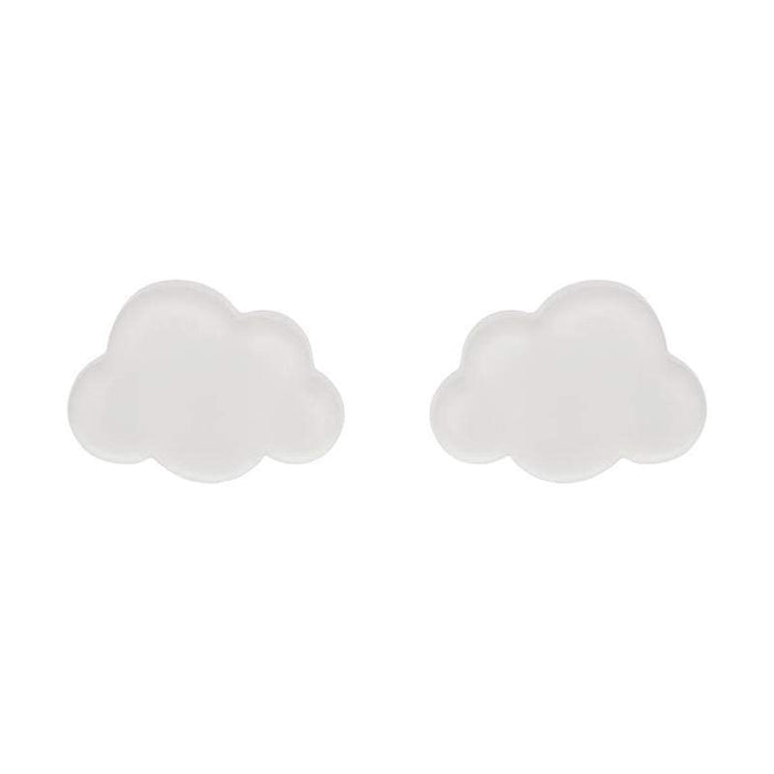 Erstwilder - Cloud Bubble Resin Stud Earrings - White