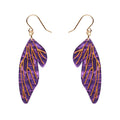 Erstwilder - Fairy Wing Drop Essential Earrings - Purple