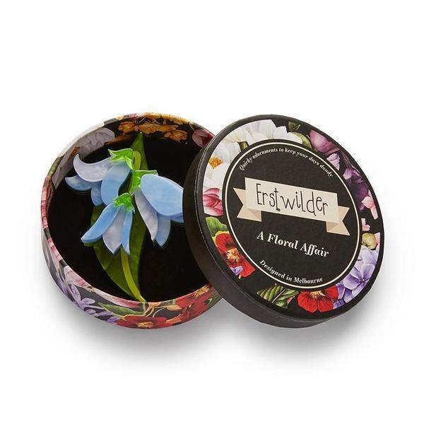 Erstwilder - Favourite Flower Bluebells Brooch - A Floral Affair (2021)