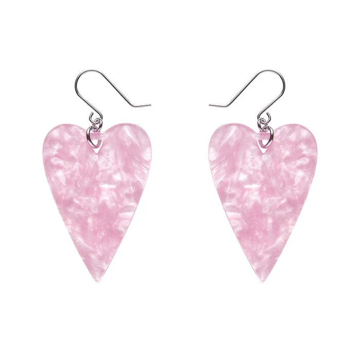 Erstwilder - From the Heart Essential Drop Earrings - Pink