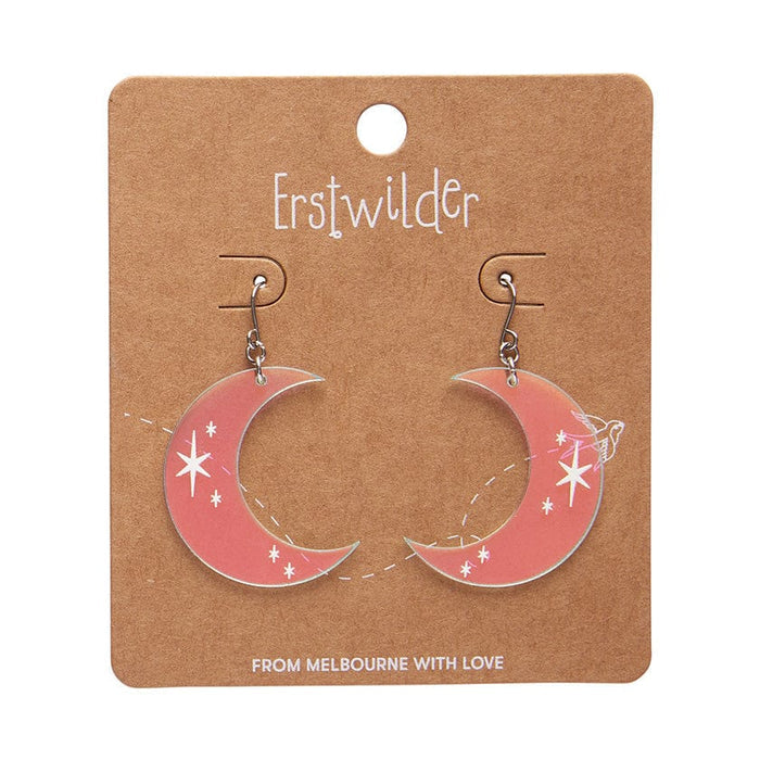 Erstwilder - Half Moon  Drop Earrings (Iridecent) - Best of Halloween (2024)