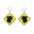 Erstwilder - Koala Sign Drop Earrings - Yellow - Australiana (2025)