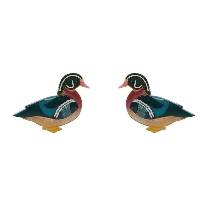 Erstwilder - Mallard Ballard Stud Earrings - Woodlands (2020)