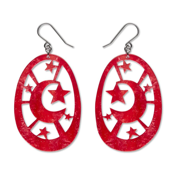 Erstwilder - Moonlight Drop Essential Earrings (Red)
