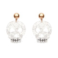 Erstwilder - Skull Ripple Statement Earrings - White