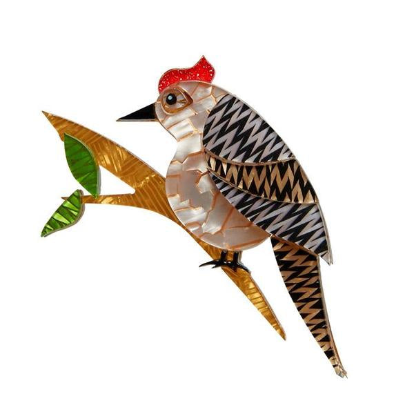 Erstwilder - Tori Tree Drummer Bird Brooch - Cats, Dogs, & Birds! (2017)