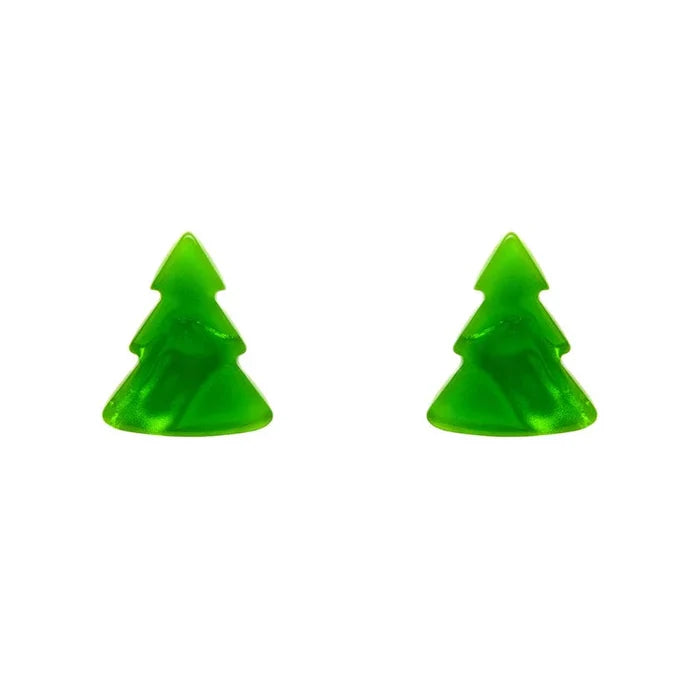Erstwilder - Tree Ripple Stud Earrings - Green