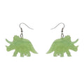 Erstwilder - Triceratops Ripple Glitter Earrings - Lime