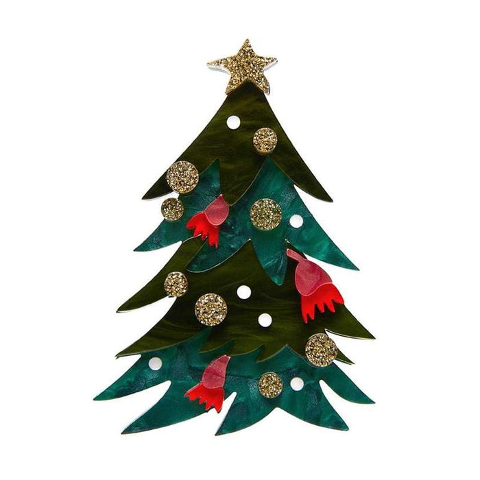 Erstwilder - Yuletide Timber Brooch - An Australian Christmas (2021)