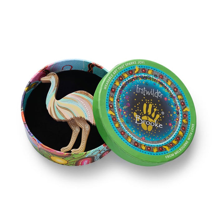Erstwilder Emu Dreaming Utingat Ritjinguthinha Brooch - Brooke Sutton (2026)
