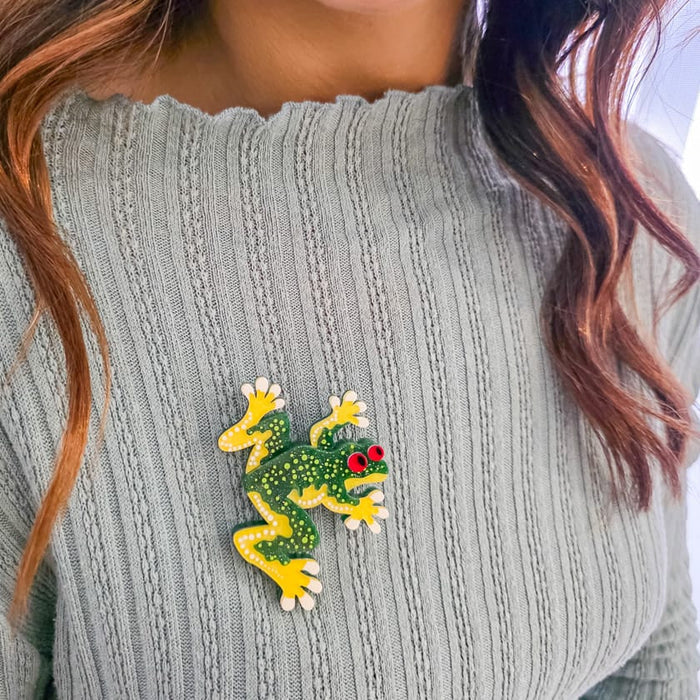Erstwilder Frog Dreaming Tjawan Ritjinguthinha Brooch - Brooke Sutton (2026)
