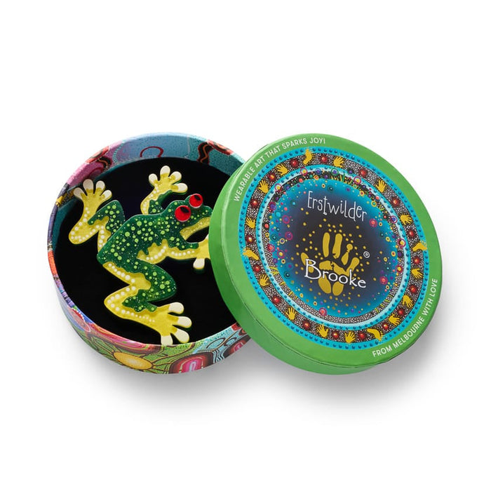 Erstwilder Frog Dreaming Tjawan Ritjinguthinha Brooch - Brooke Sutton (2026)