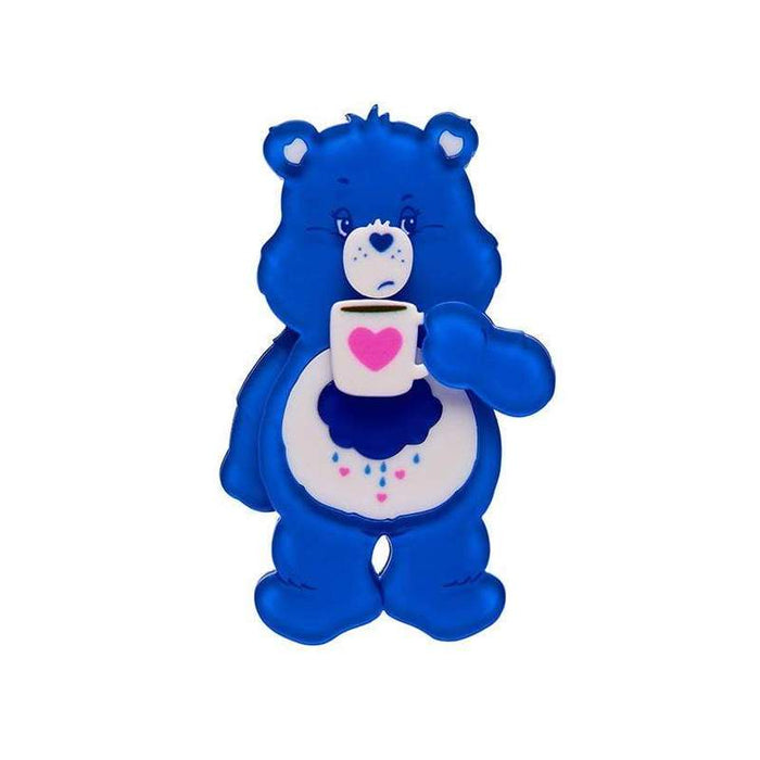 Erstwilder Good Morning Grumpy Bear Brooch &  What's Up, Grumpy Bear Earrings Bundle