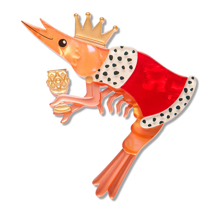 Erstwilder King Prawn Brooch - Pascals Prawn Parade (2026)