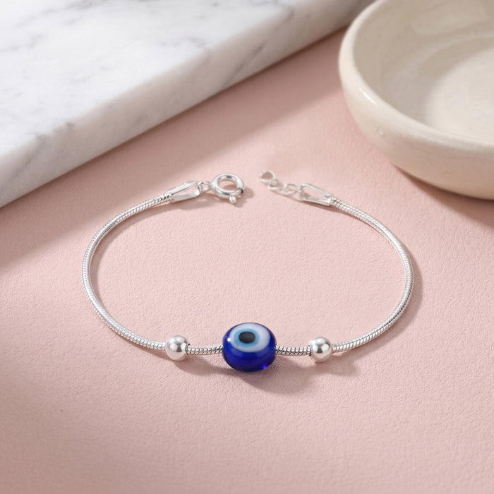 Evil Eye Snake Chain Bracelet