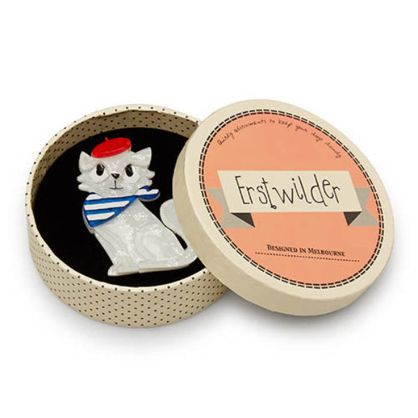 Farrah the French Kitty Cat Brooch - Erstwilder Fan Favorites (2017)