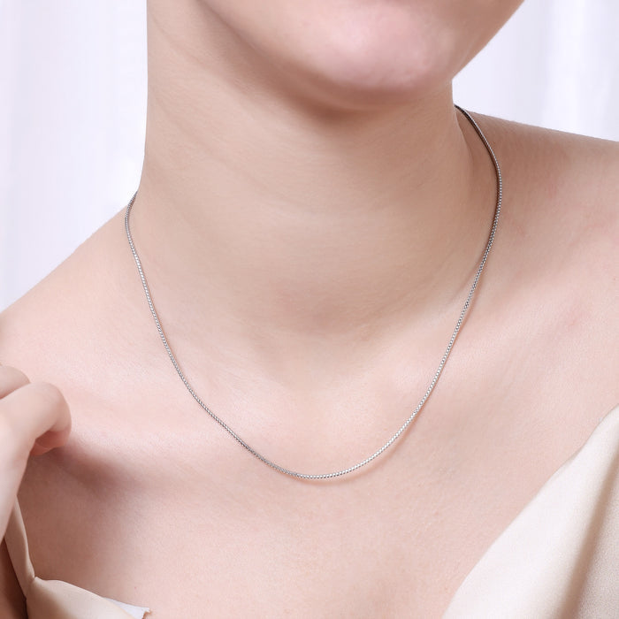 Fishbone Silver Chain