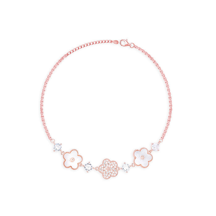 Flower Petal Stone Anklet