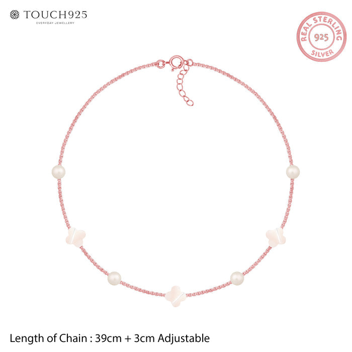 Flowers & Pearls Necklace