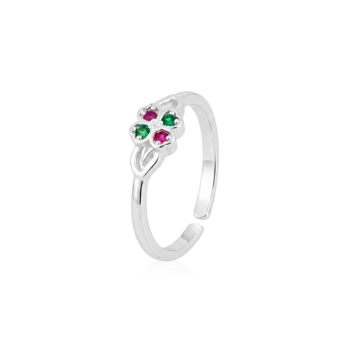 Four-Leaf Clover Toe Ring