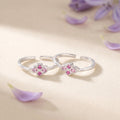 Four-Petal Flower Toe Ring