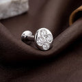Four-Stone Quad Zircon Silver Stud