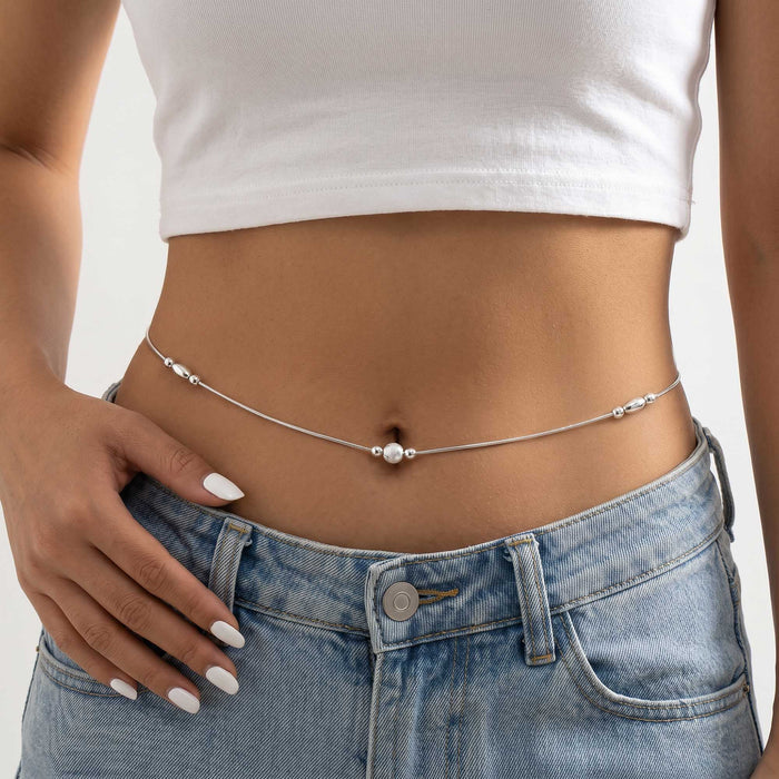 Frosted Orbit Waist Chain