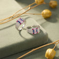 Geometric Textured Toe Ring