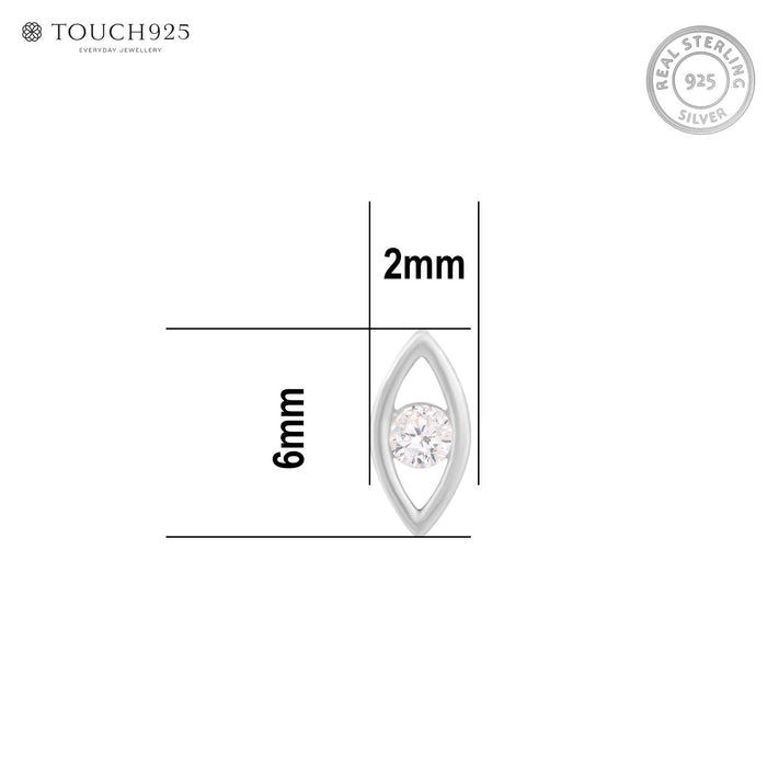 Gleaming Eye Nose Pin
