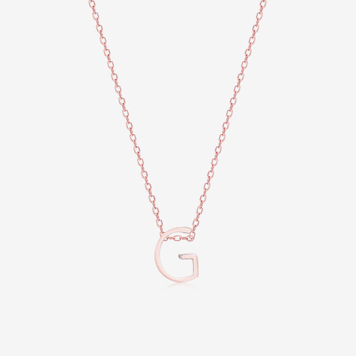 Gleaming G Initial Necklace