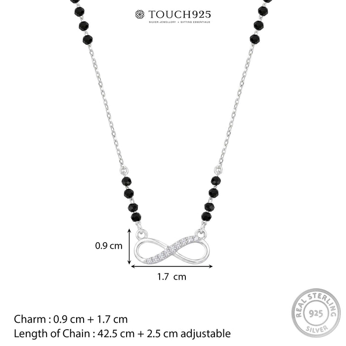 Half Stone Infinity CZ Mangalsutra