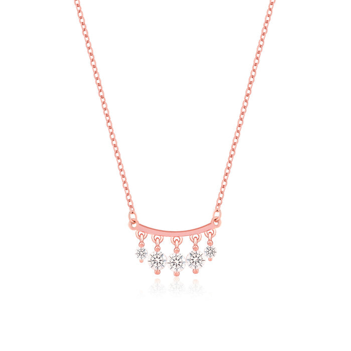 Hanging Stone Bar Necklace