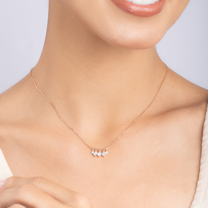 Hanging Stone Bar Necklace