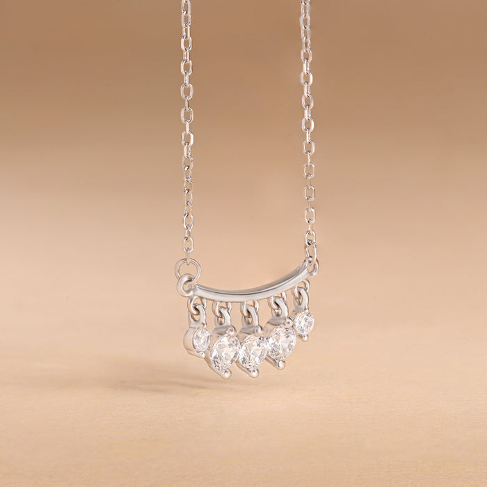 Hanging Stone Bar Necklace