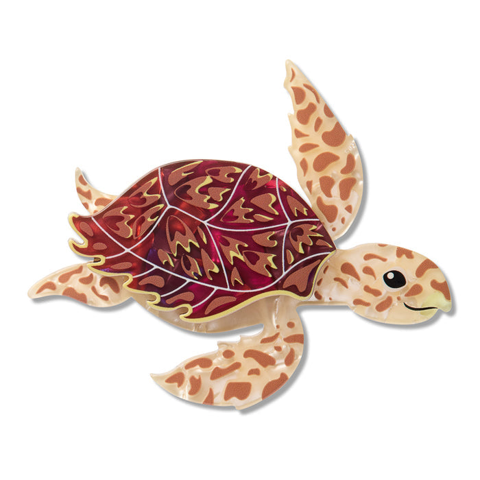 Hawksbill Turtle Brooch + Hawksbill Turtle Drop Earrings Gift Set Bundle - Erstwilder The Rarest Kind (2026)