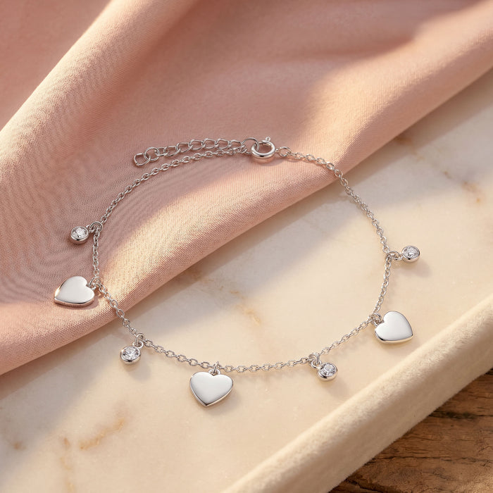 Heart Charm Bracelet