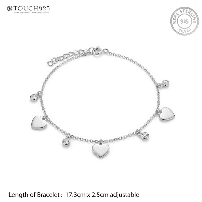 Heart Charm Bracelet