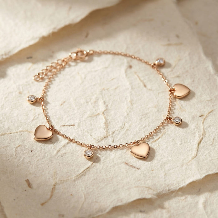 Heart Charm Bracelet
