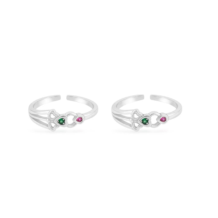 Heart Teardrop Toe Ring