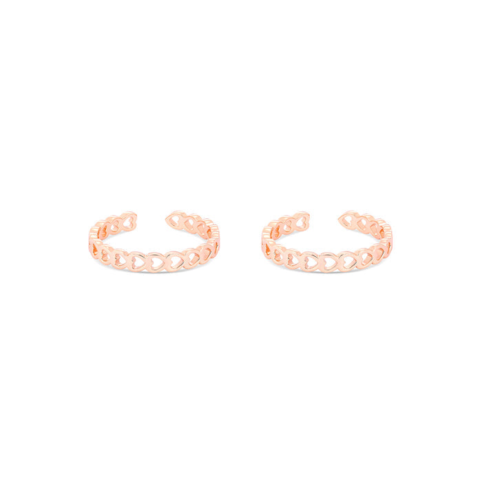Heartlet Silver Toe Ring