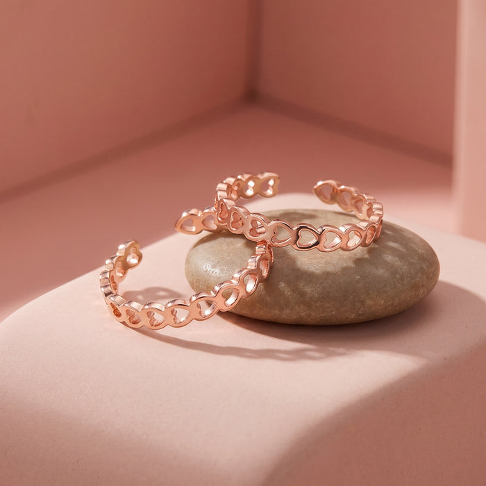 Heartlet Silver Toe Ring